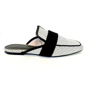 Zara Trafaluc Black & Cream Slip On Mules Size 37